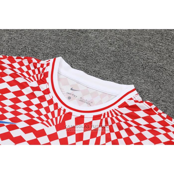 Fato de Treino Chelsea Manga Curta 2022-2023 Vermelho Y Branco - Calcas Curta